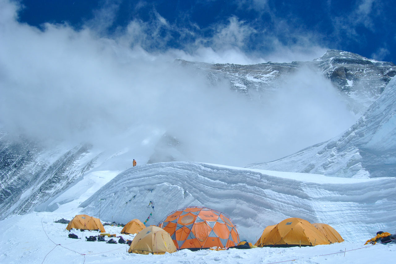 Camping at North Cole, Everest, Nepal
