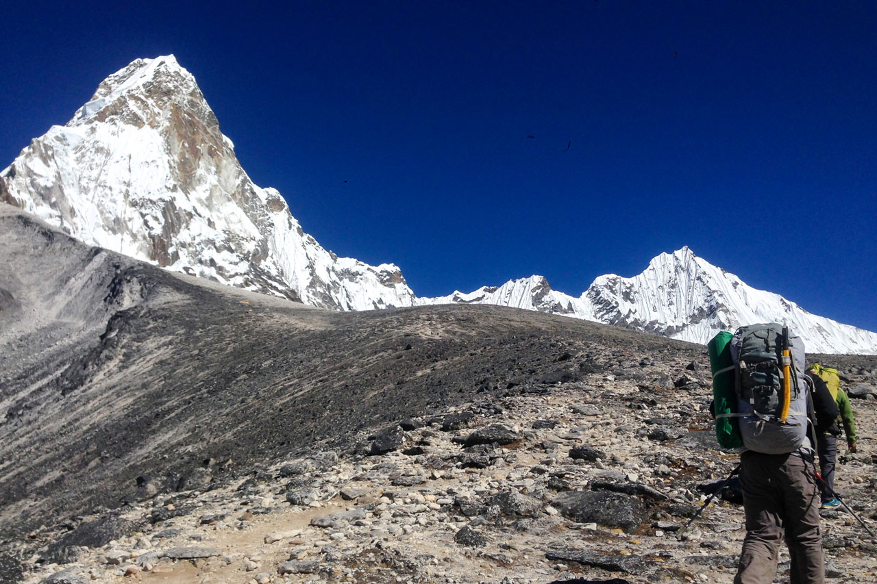 En Route to Ama Dablam from Base Camp