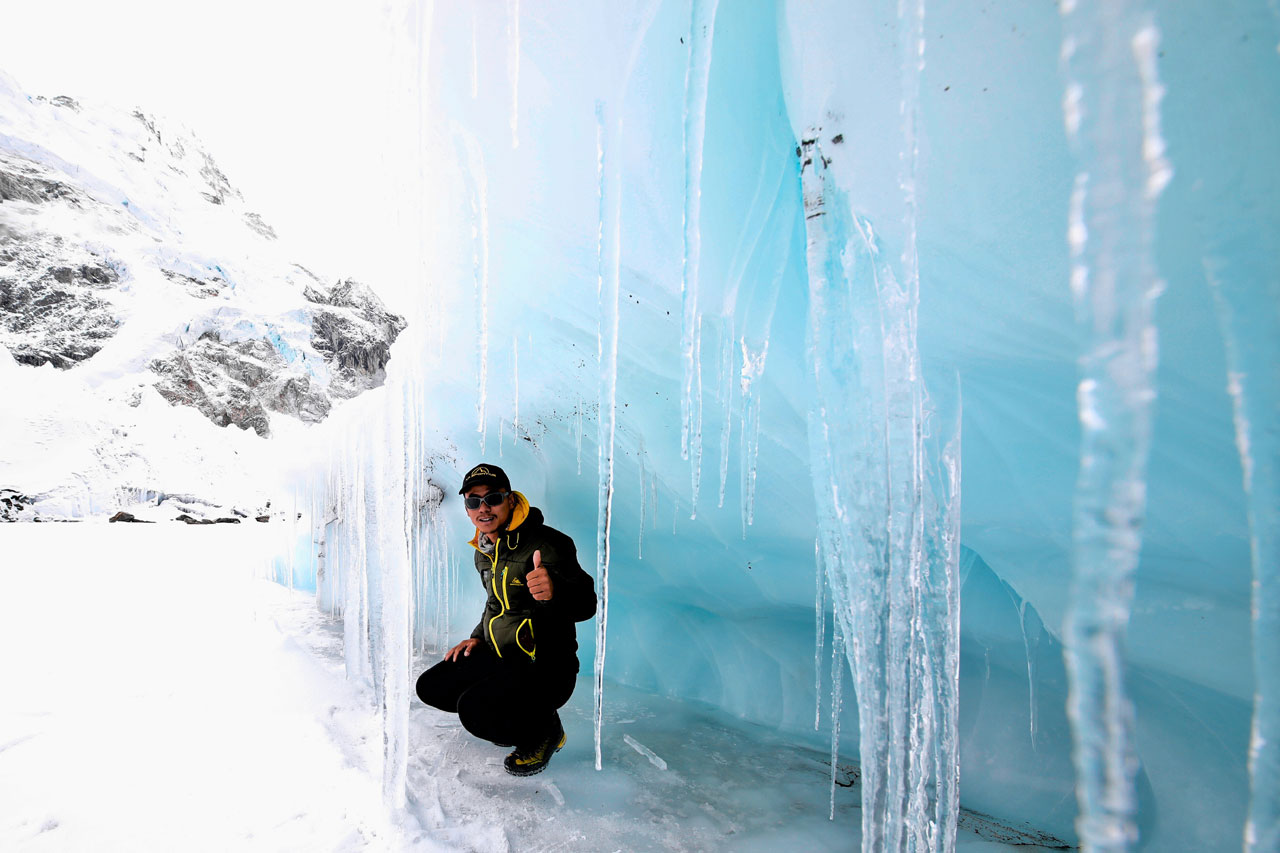 Prakash Gurung at Everest Base Camp 2018