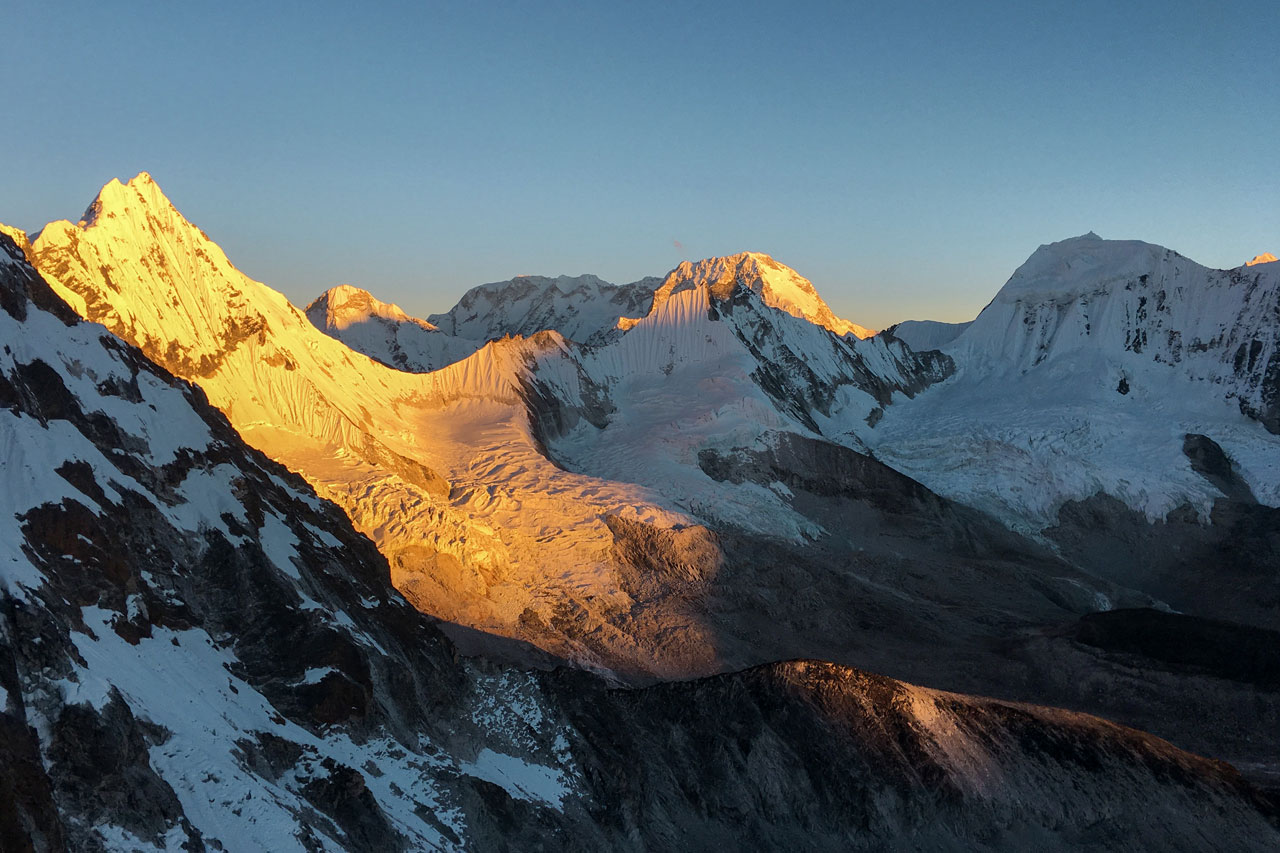 View from Ama Dablam Camp2 and Camp3